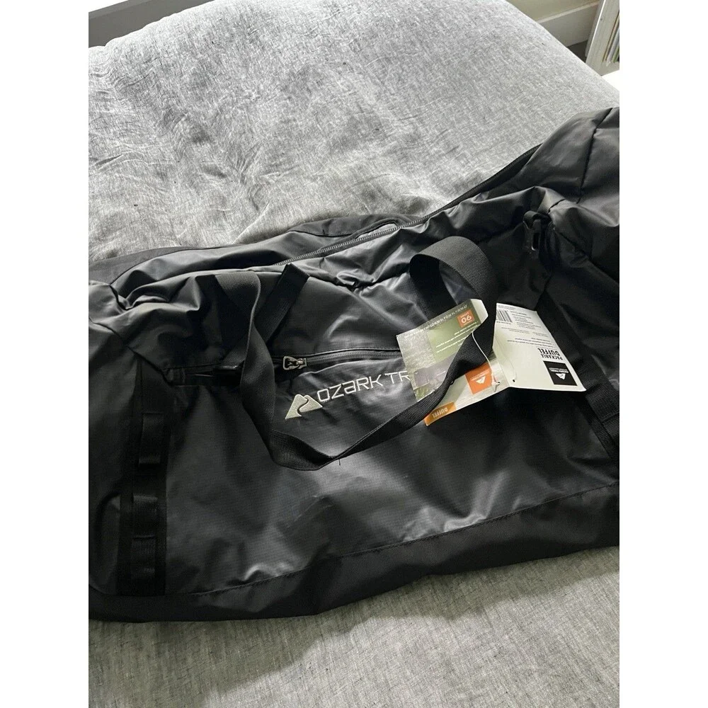 Ozark Trail Duffel Outdoor Equipment Duffel Backpack Black  xl 90L new bag huge